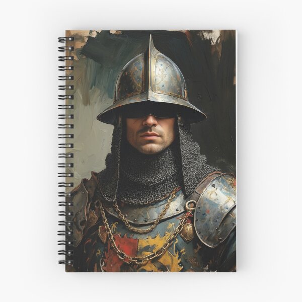 Item preview,  Painting of a Medieval bearded man in a suit of Armor  designed and sold by Vintage Designs +.