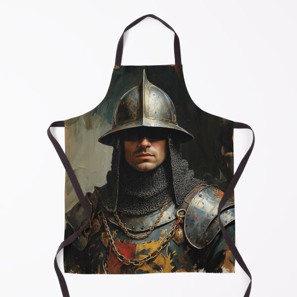 Item preview, Painting of a Medieval bearded man in a suit of Armor designed and sold by Vintage Designs +.