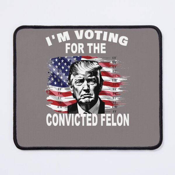 Item preview, I'M-VOTING-FOR-THE-CONVICTED-FELON-2024-FUNNY-TRUMP-T-SHIRT-(2) designed and sold by lucasdunca.
