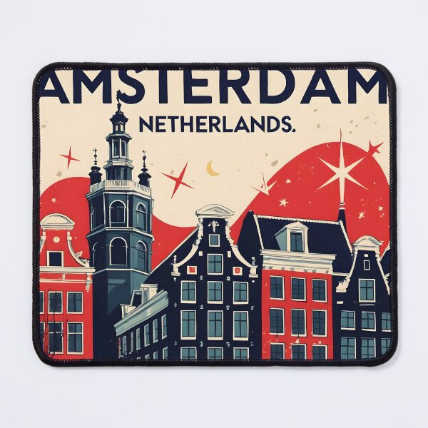 Item preview, Amsterdam Netherlands 1950s Vintage Travel Tourism designed and sold by TravelersGems.