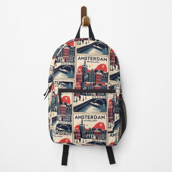 Item preview, Amsterdam Netherlands 1950s Vintage Travel Tourism designed and sold by TravelersGems.
