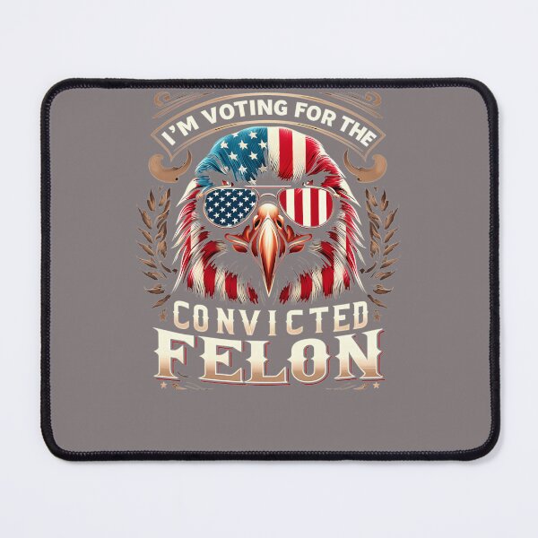 Item preview, I'M-VOTING-FOR-THE-CONVICTED-FELON-FUNNY-PRO-TRUMP-2024-T-SHIRT-(2) designed and sold by lucasdunca.