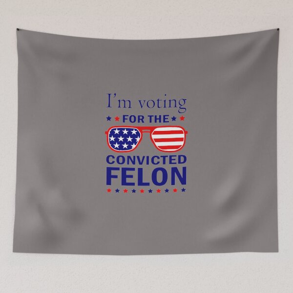Item preview, I'M-VOTING-FOR-THE-CONVICTED-FELON-FUNNY-PRO-TRUMP-2024-T-SHIRT designed and sold by lucasdunca.