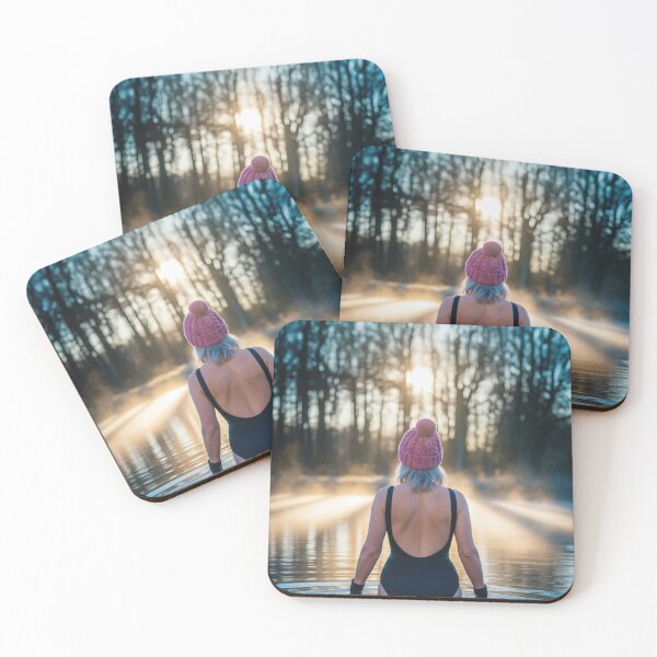 Item preview, Cold Water Swim at Sunrise designed and sold by bailey-cooper.