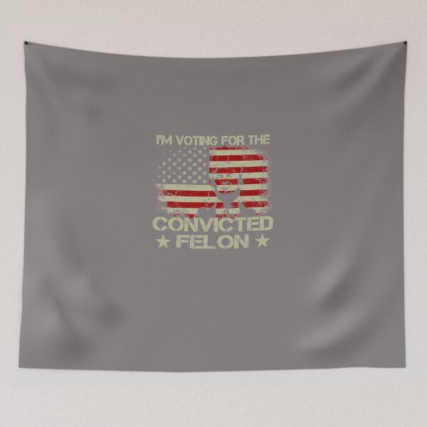 Item preview, I'M-VOTING-FOR-THE-CONVICTED-FELON-FUNNY-TRUMP-2024-T-SHIRT-(1) designed and sold by lucasdunca.