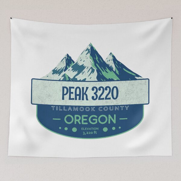 Item preview, Peak 3220, Tillamook County, Oregon, Mountain Design designed and sold by Wanderful-roads.