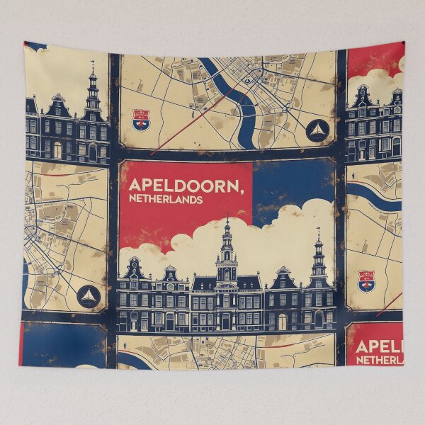 Item preview, Apeldoorn Netherlands 1950s Vintage Travel Tourism designed and sold by TravelersGems.