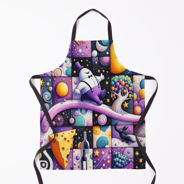 Item preview, Moonlight Stroll – Surreal Grid of Cosmic Whimsy designed and sold by daweave77.