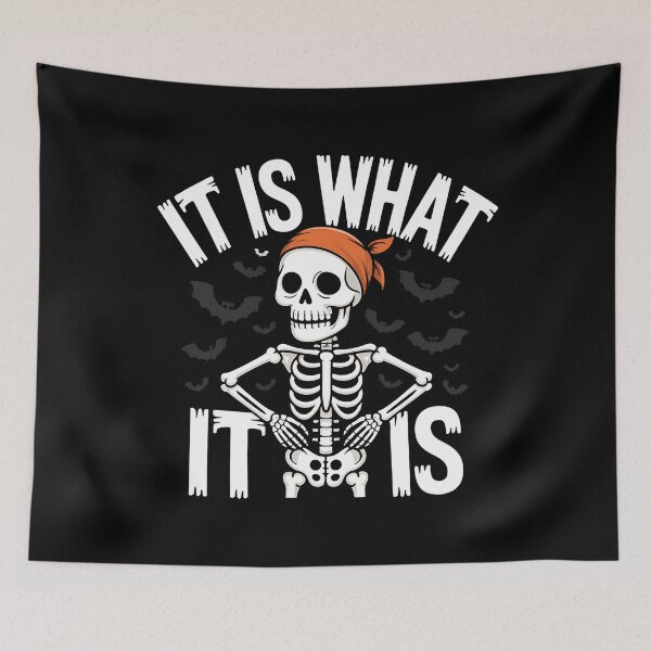 Item preview, Funny Skeleton It is What it is Halloween Costume designed and sold by BakeryDozen.