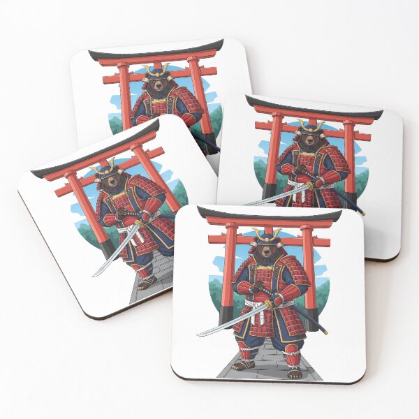 Item preview, Samurai Bear Katana Warrior Japan Torii designed and sold by k3rstman1.