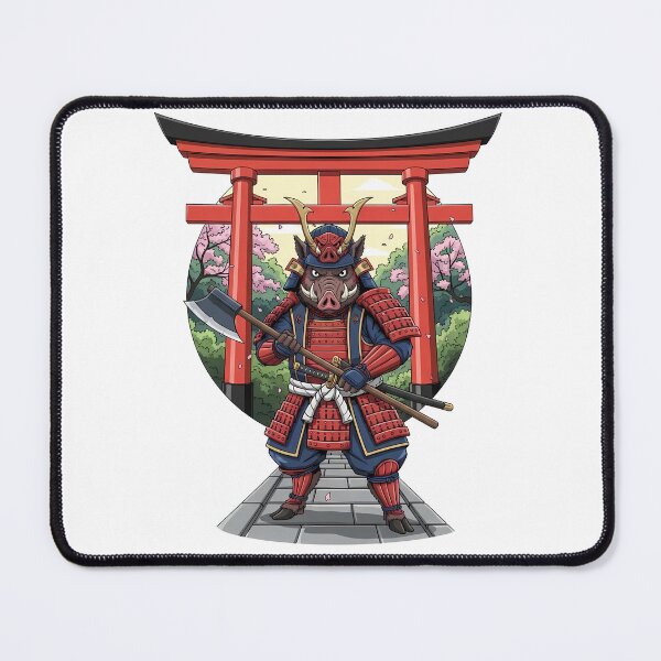 Item preview, Samurai Boar Warrior Japan Shrine designed and sold by k3rstman1.