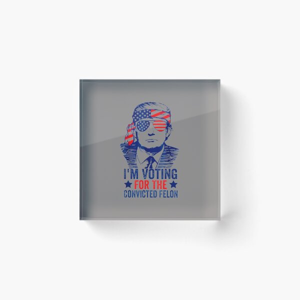 Item preview, I'M-VOTING-FOR-THE-CONVICTED-FELON-FUNNY-TRUMP-2024-T-SHIRT-(3) designed and sold by asherthoqt.