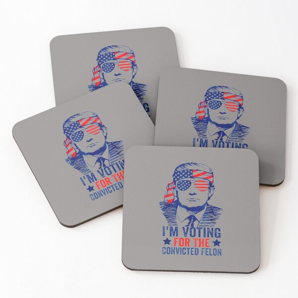 Item preview, I'M-VOTING-FOR-THE-CONVICTED-FELON-FUNNY-TRUMP-2024-T-SHIRT-(3) designed and sold by asherthoqt.