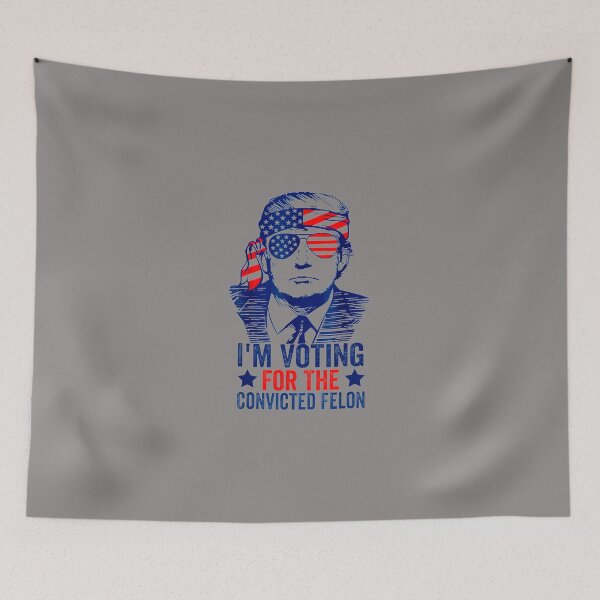 Item preview, I'M-VOTING-FOR-THE-CONVICTED-FELON-FUNNY-TRUMP-2024-T-SHIRT-(3) designed and sold by asherthoqt.