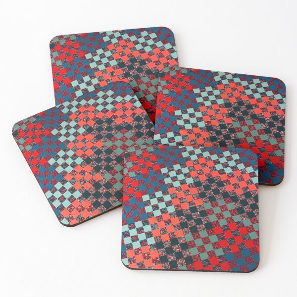 Item preview, Blues, purple and reds patchwork  designed and sold by Patchwork In Design .