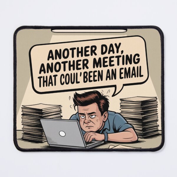 Item preview, Another Day Another Meeting designed and sold by NicolasGlowArt.