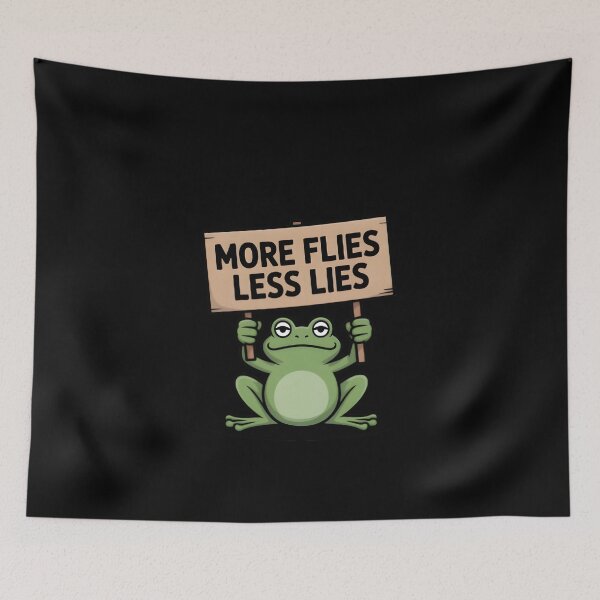 Item preview, Portland Frogs More Flies Less Lies designed and sold by Avenius Graphics.