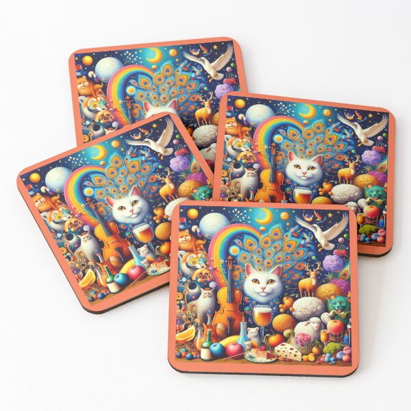 Item preview, Celestial Feast – Whimsical Menagerie Under the Rainbow designed and sold by daweave77.