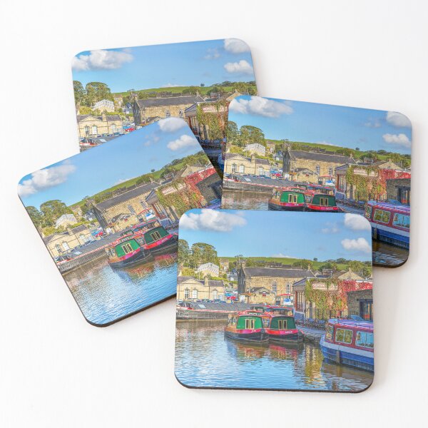 Item preview, Colorful Canal Boats On Skipton Canal, Yorkshire, England designed and sold by Paul Thompson Photography.