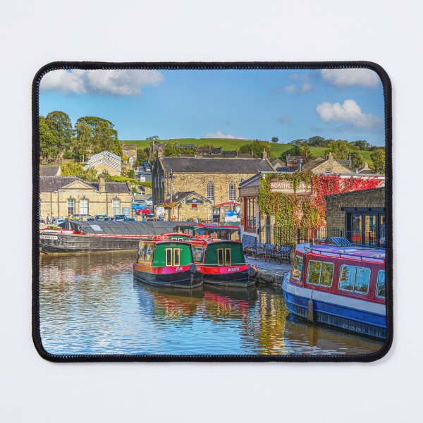 Item preview, Colorful Canal Boats On Skipton Canal, Yorkshire, England designed and sold by Paul Thompson Photography.