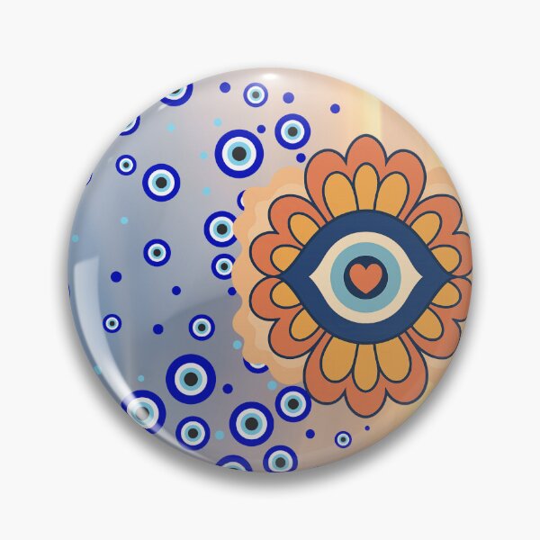 Item preview, Groovy Evil Eye Cascade – Celestial Blue Mystic Protection Case designed and sold by mirozeliea.
