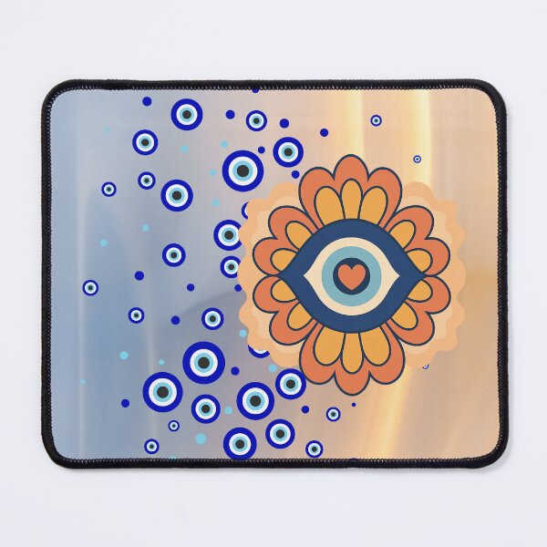 Item preview, Groovy Evil Eye Cascade – Celestial Blue Mystic Protection Case designed and sold by mirozeliea.