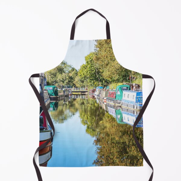 Item preview, Colorful Canal Boats in Tranquil Setting On Skipton Canal, Yorkshire, England designed and sold by Paul Thompson Photography.
