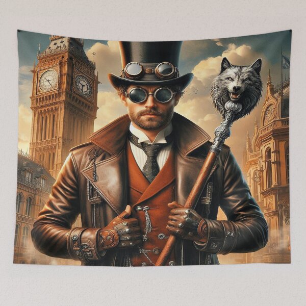 Item preview, Clockwork Gentleman – Steampunk Sentinel of London designed and sold by daweave77.