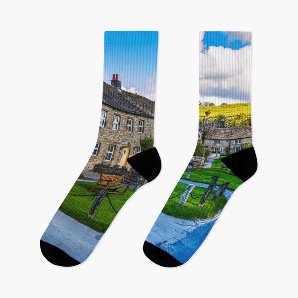 Item preview, Quaint Village Street Scene In Burnsall, Yorkshire, England designed and sold by Paul Thompson Photography.