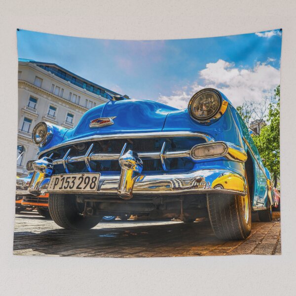 Item preview, Classic Cuban Blue Car in Havana, Cuba designed and sold by Paul Thompson Photography.