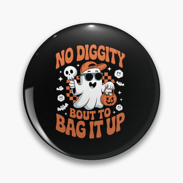 Item preview, Ghost No Diggity Bout to Bag it Up Halloween designed and sold by BakeryDozen.