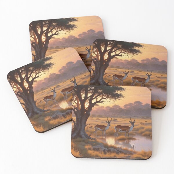 Item preview, Springbok antelope at Okavango Delta designed and sold by GasconyPassion.