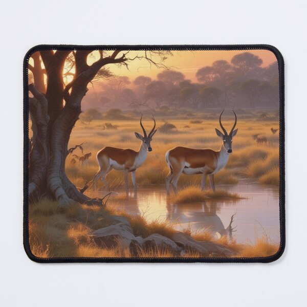 Item preview, Springbok antelope at Okavango Delta designed and sold by GasconyPassion.