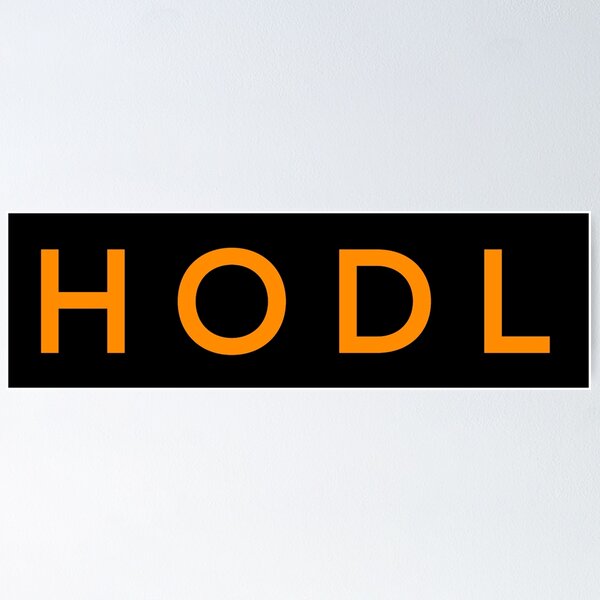 Item preview, Hodl Bitcoin Modern Orange Logo designed and sold by CyberRex.