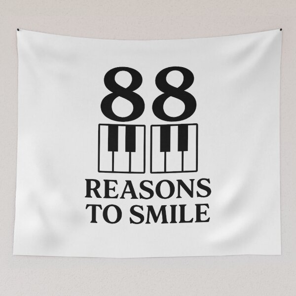 Item preview, 88 Reasons to Smile – Piano Key Design designed and sold by butikoshop.