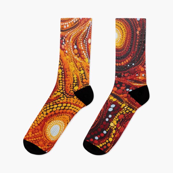 Item preview, Aboriginal Inspired Dot Art - Magma Hub designed and sold by GrinGalore.