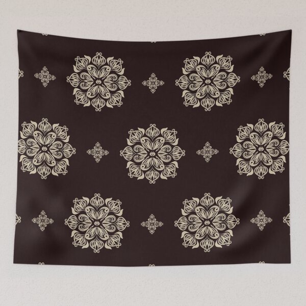 Item preview, Ikat Ethnic damask Pattern designed and sold by Natji-Arts.
