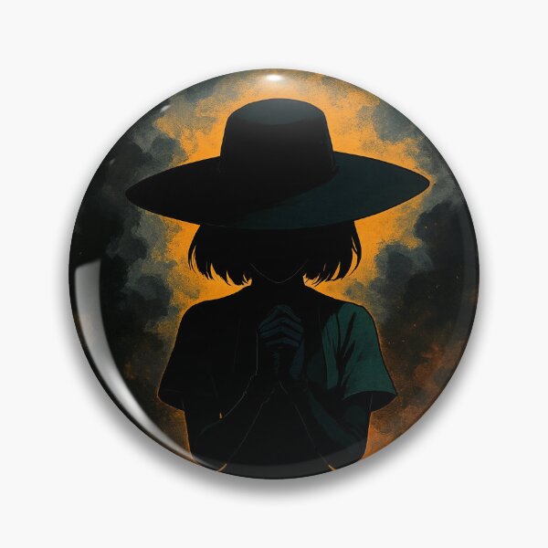 Item preview, Mysterious Woman in Smoke and Fire – Dark Fantasy Gothic Art with Wide-Brim Hat and Dramatic Lighting designed and sold by tarotstarostina.