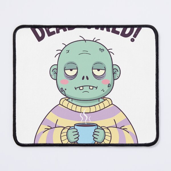 Item preview, Dead Tired Zombie Character Holding Coffee Mug designed and sold by Regazy.