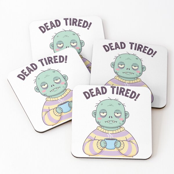 Item preview, Dead Tired Zombie Character Holding Coffee Mug designed and sold by Regazy.