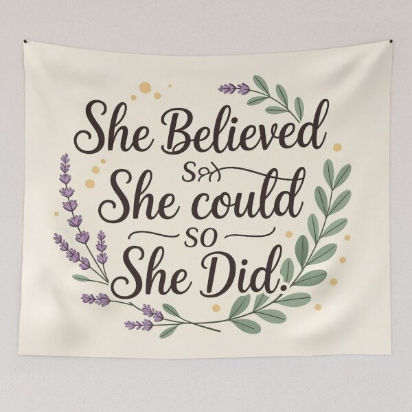 Item preview, Empowering "She Believed" Floral Graphic designed and sold by xArchGoDx.