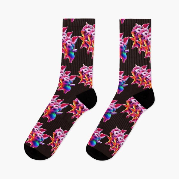 Item preview, Dancing Pigs in Neon Parade – Whimsical Pop Quartet designed and sold by daweave77.