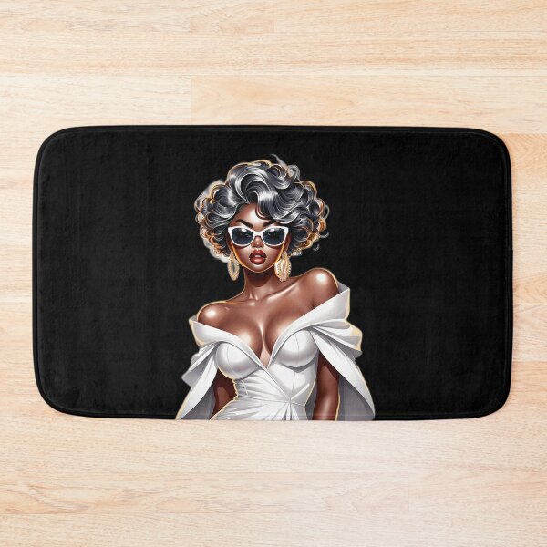 Item preview, Melanin Beauty – White and Gold Fashion Art designed and sold by Lulunza.