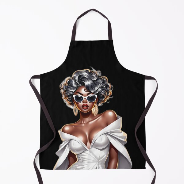 Item preview, Melanin Beauty – White and Gold Fashion Art designed and sold by Lulunza.