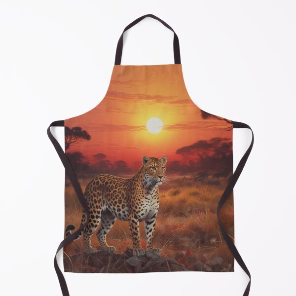 Item preview, Leopard in Okavango Delta at sunset designed and sold by GasconyPassion.