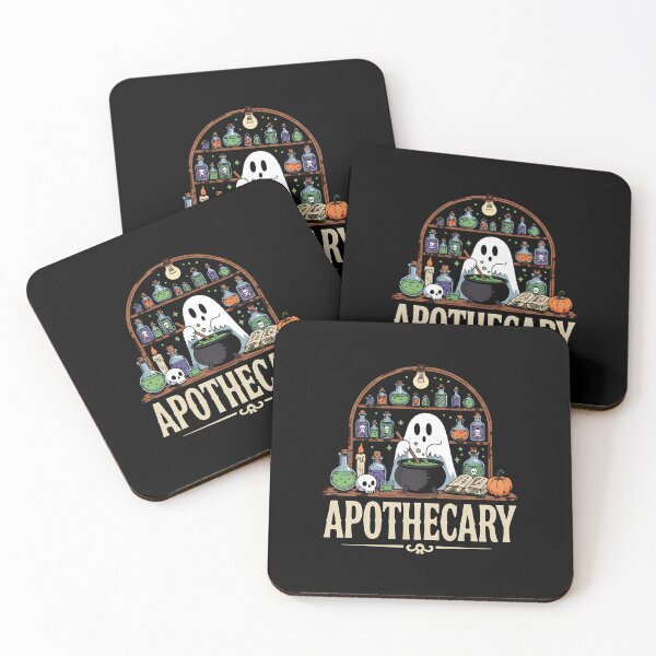 Item preview, Halloween Cute Ghost Pharmacy Tech Apothecary Witch Mystical designed and sold by BakeryDozen.