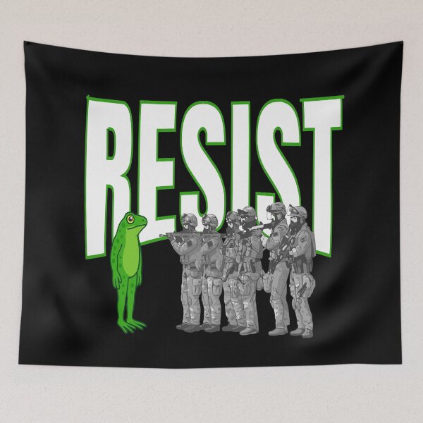 Item preview, Portland 2025 Resist Portland Frog Protest Art  designed and sold by Colorfulman.
