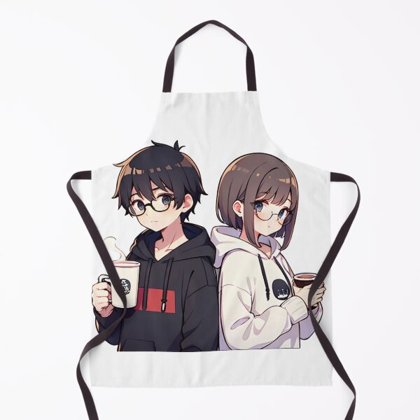 Item preview, Cozy Anime Couple with Coffee Sticker designed and sold by TheRosyCanvas.