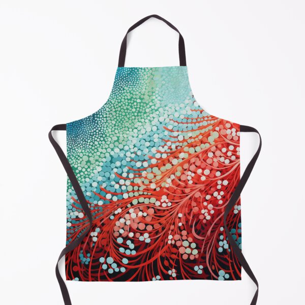 Item preview, Aboriginal Inspired Dot Art - Red and Blue Blooming designed and sold by GrinGalore.