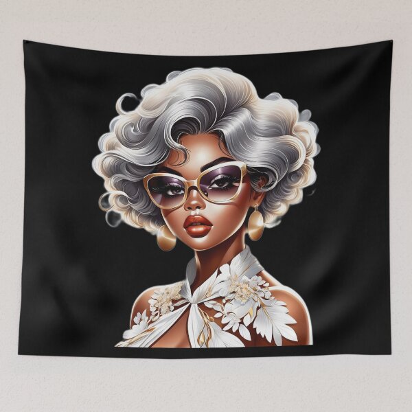 Item preview, Classy Afro Woman – Luxury Golden Style designed and sold by Lulunza.